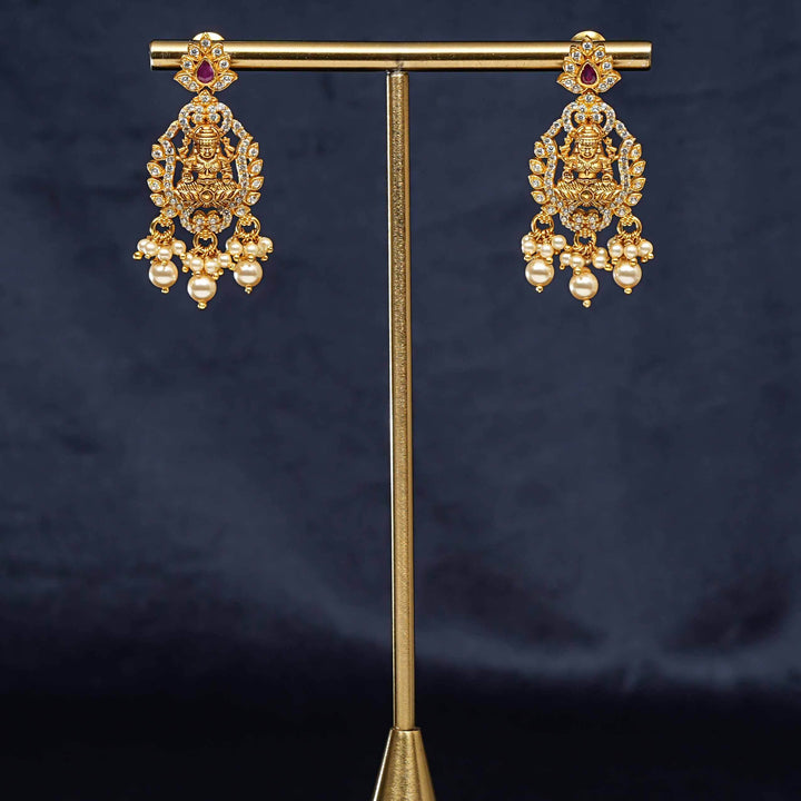 Silver Temple Earrings