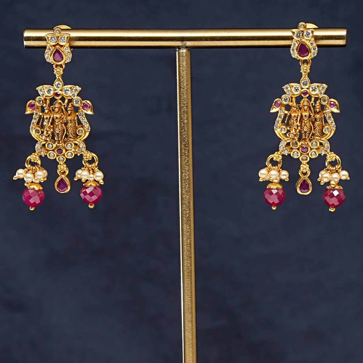 Silver Temple Earrings