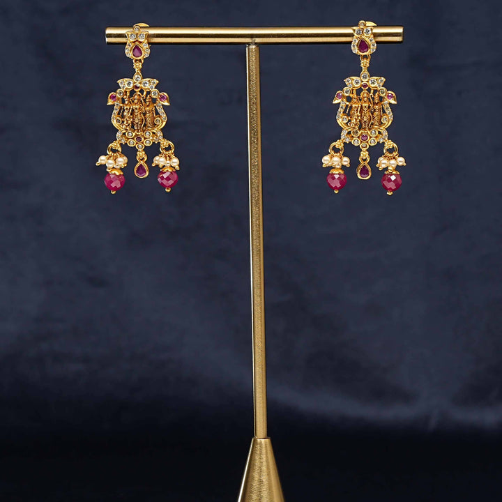 Silver Temple Earrings