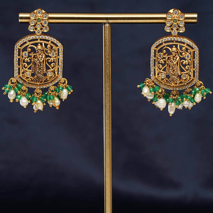 Silver Temple Earrings