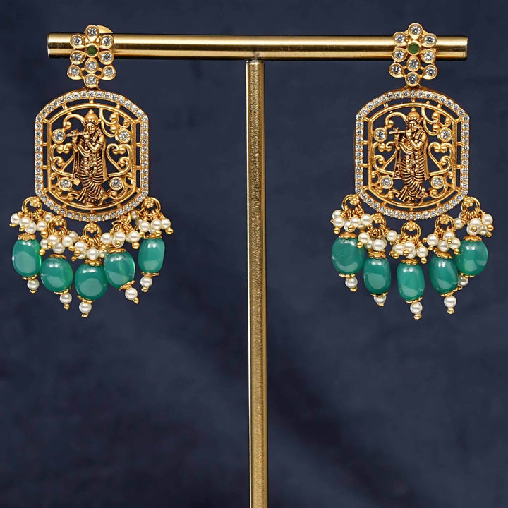 Silver Temple Earrings