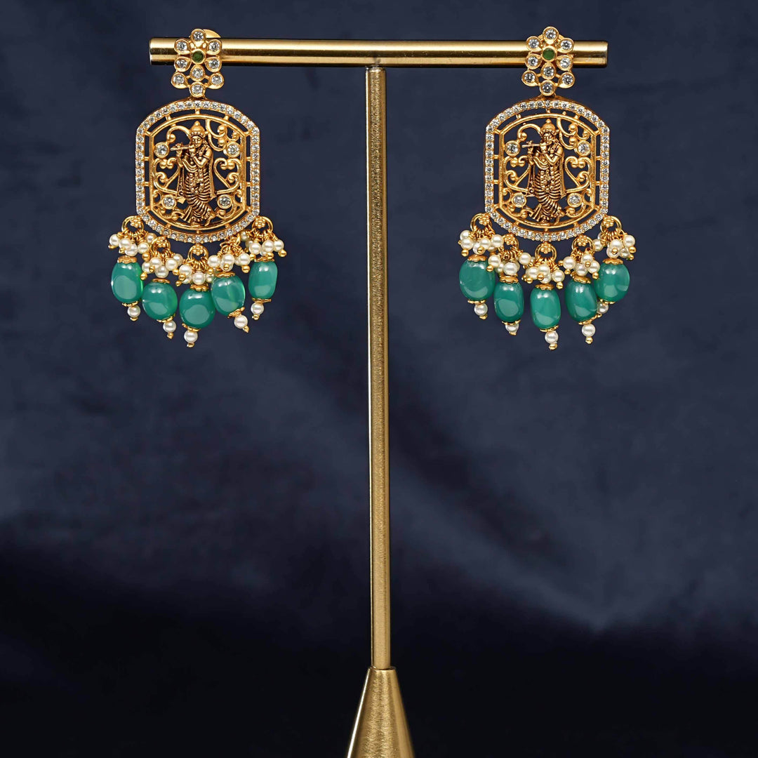 Silver Temple Earrings