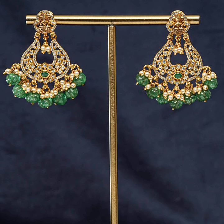 Temple Chandbali Earrings
