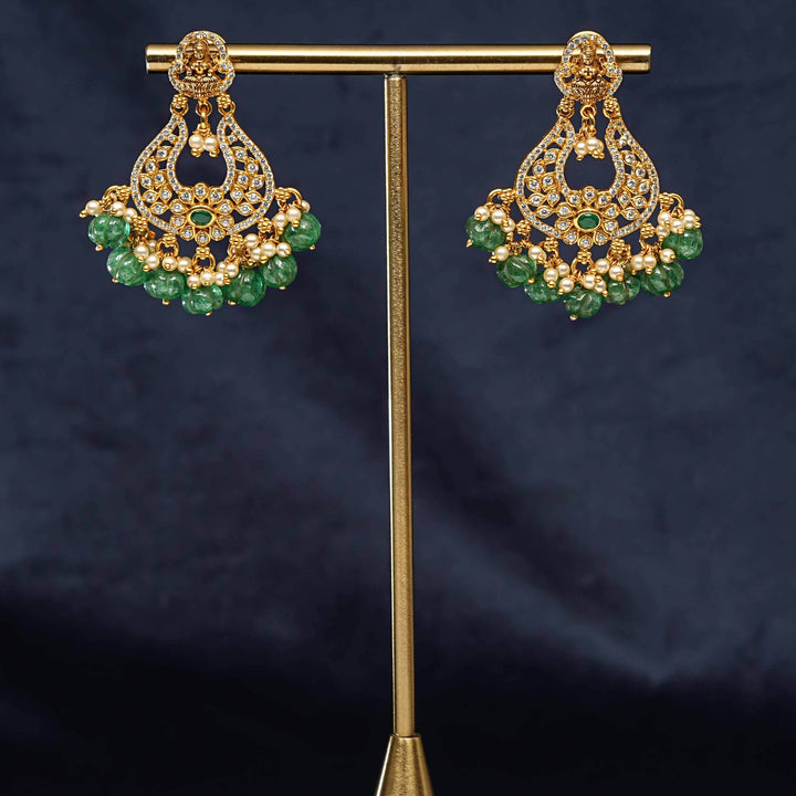 Temple Chandbali Earrings