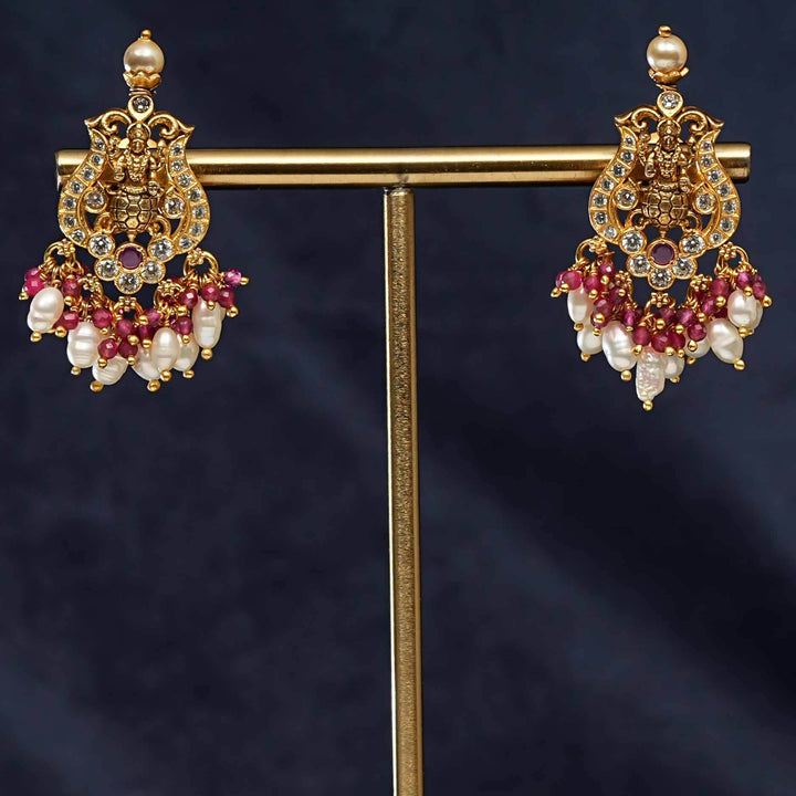 Silver Temple Earrings