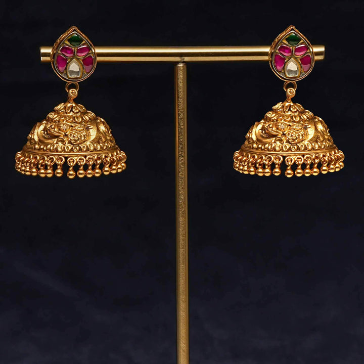 Temple Jhumka Earrings