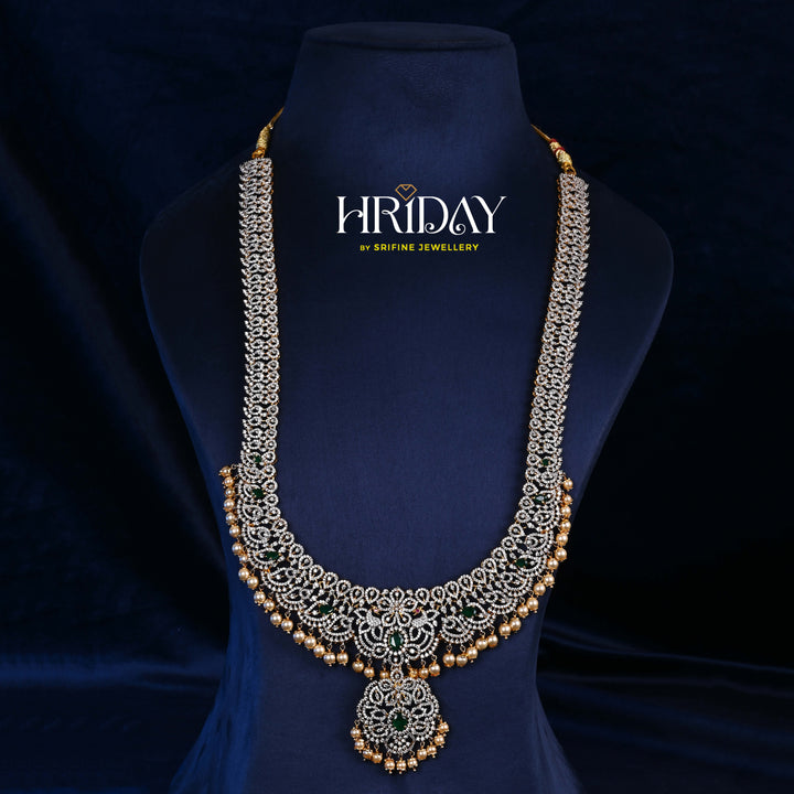 CZ Silver Emerald Necklace