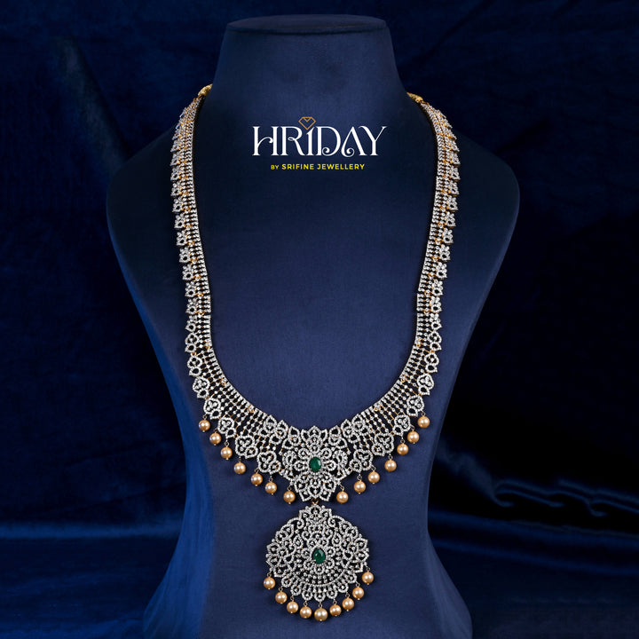 CZ Silver Emerald Necklace