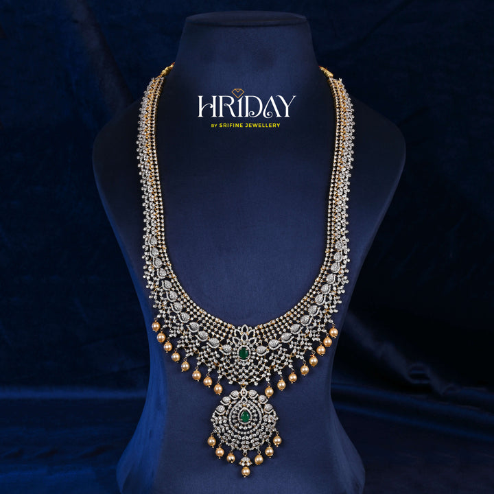 CZ Silver Emerald Necklace