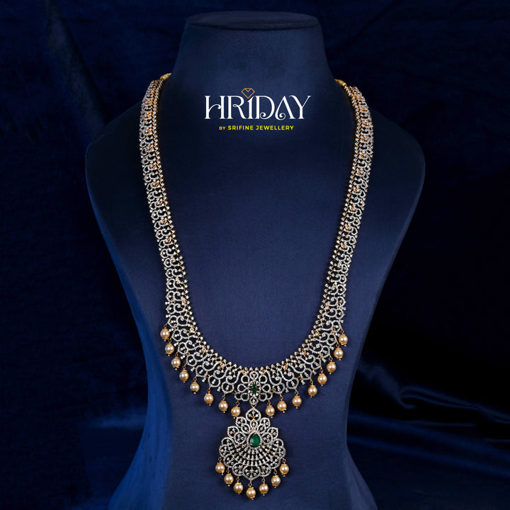 CZ Silver Emerald Necklace