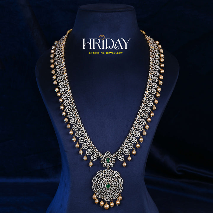 CZ Silver Emerald Necklace