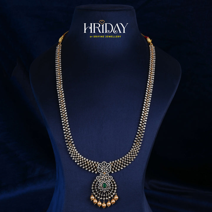 CZ Silver Emerald Necklace