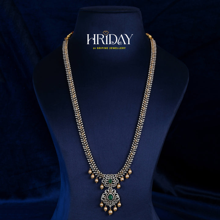 CZ Silver Emerald Necklace