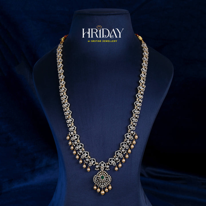 CZ Silver Emerald Necklace