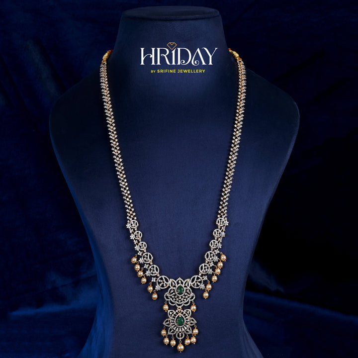 CZ Silver Emerald Necklace