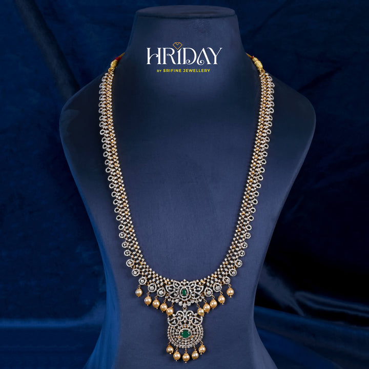 CZ Silver Emerald Necklace