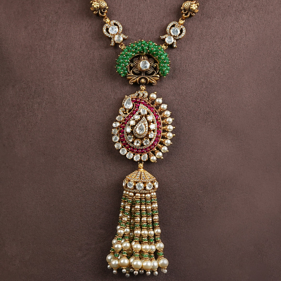 Temple Moissanite Necklace