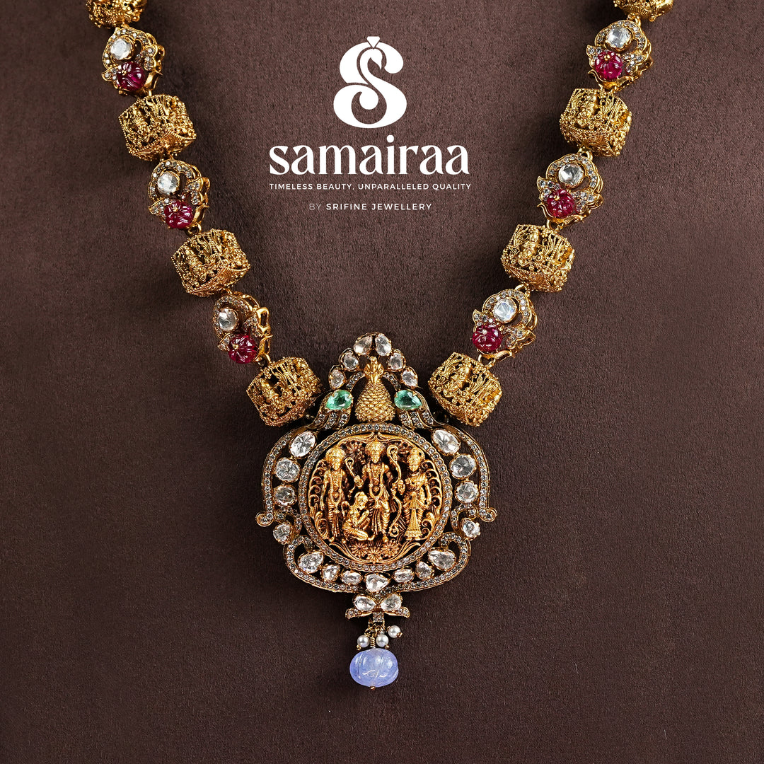 Temple Moissanite Necklace