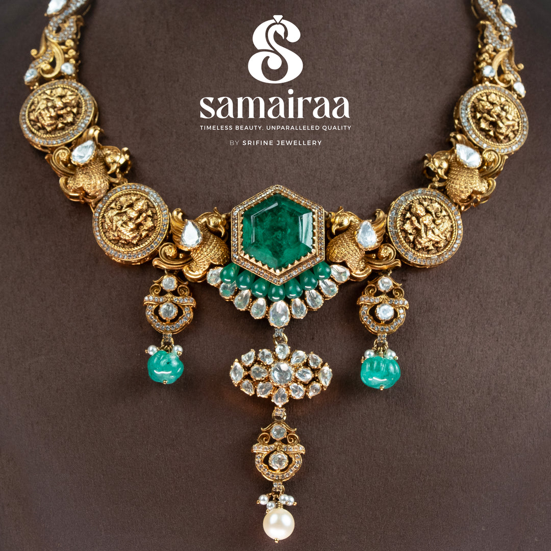 Moissanite Emerald Necklace