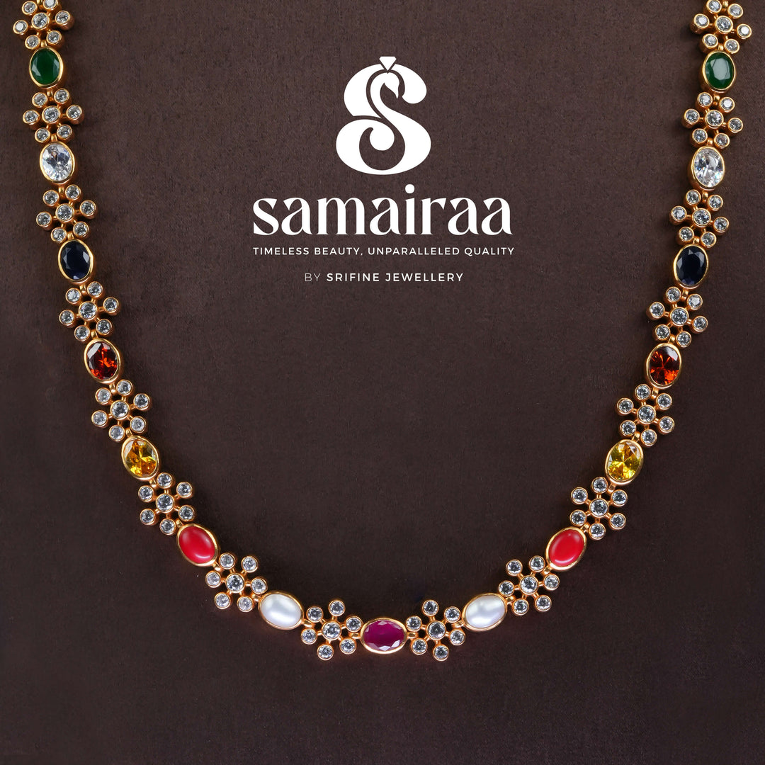 Temple Navaratnam Necklace