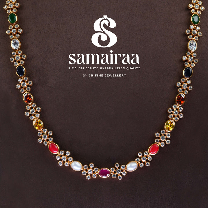 Temple Navaratnam Necklace