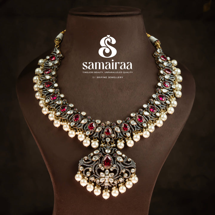 Victorian Moissanite Necklace