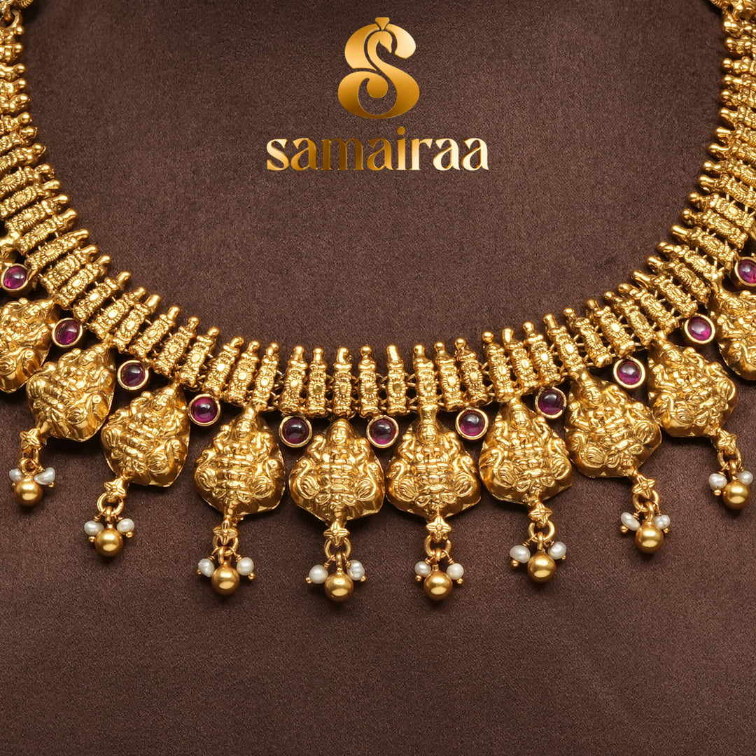 Temple Nakshi Necklace