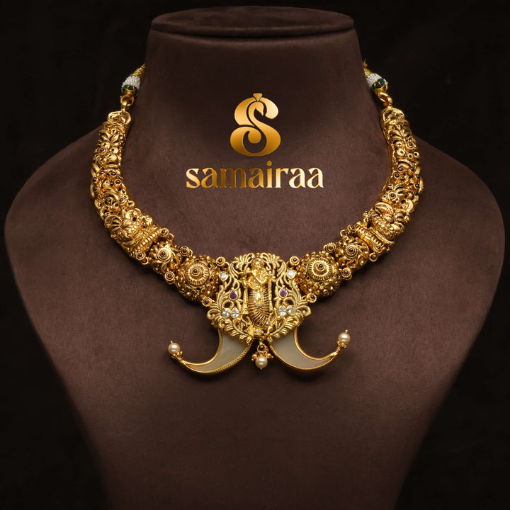 Temple Nakshi Necklace