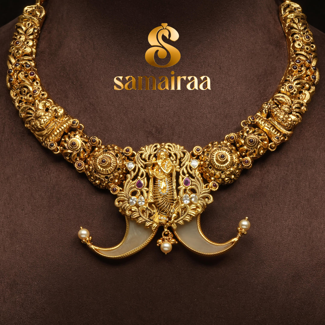 Temple Nakshi Necklace