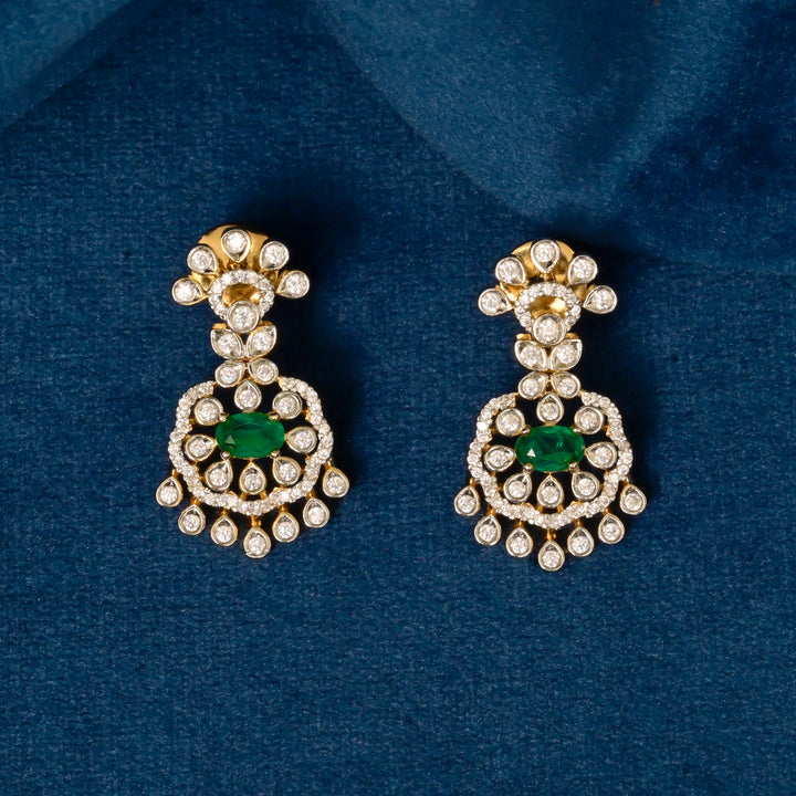 CZ Silver Emerald Necklace