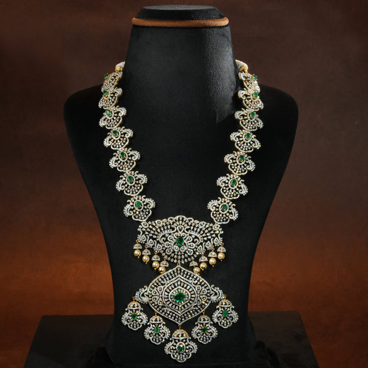 CZ Silver Emerald Necklace