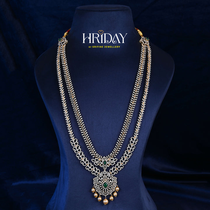 CZ Silver Emerald Necklace