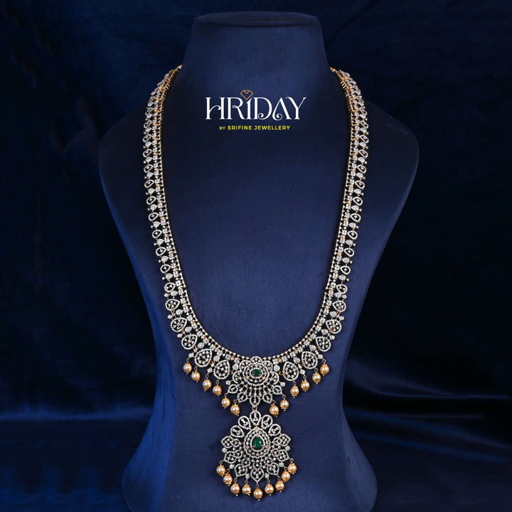 CZ Silver Emerald Necklace