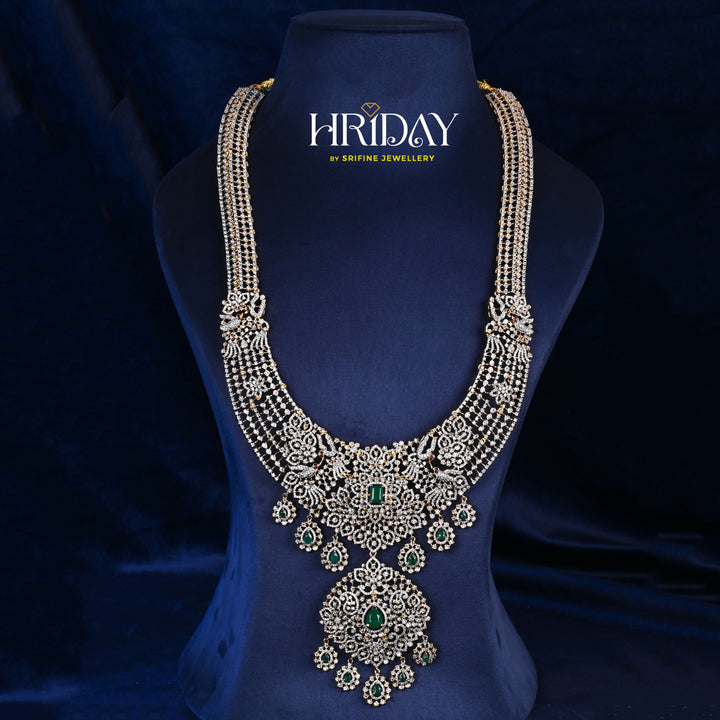 CZ Silver Emerald Necklace