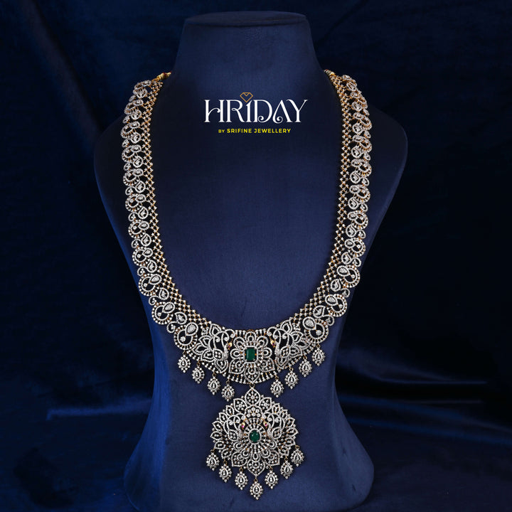 CZ Silver Emerald Necklace