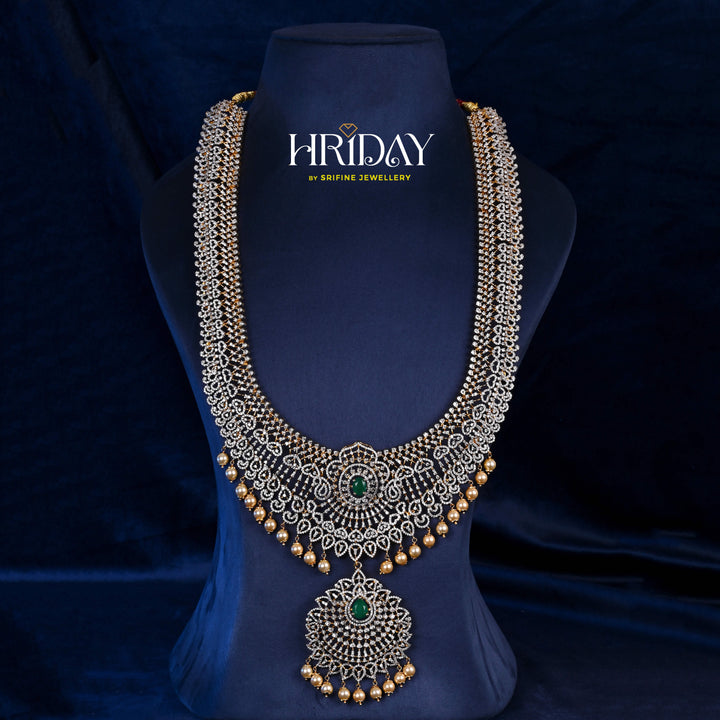 CZ Silver Emerald Necklace