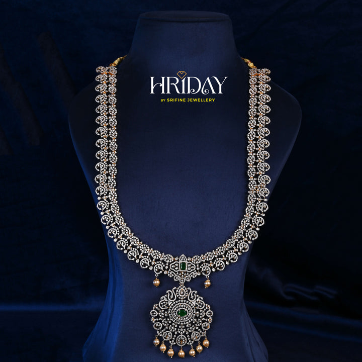 CZ Silver Emerald Necklace