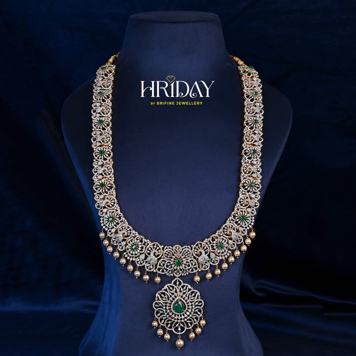 CZ Silver Emerald Necklace