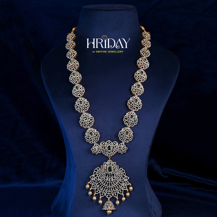 CZ Silver Emerald Necklace