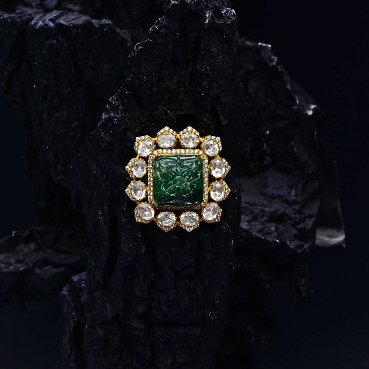 Moissanite Emerald Pendant