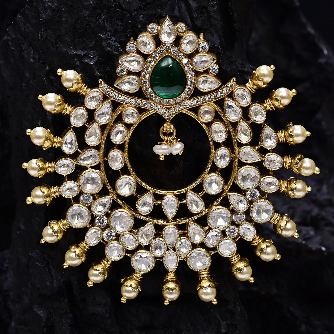 Moissanite Emerald Pendant