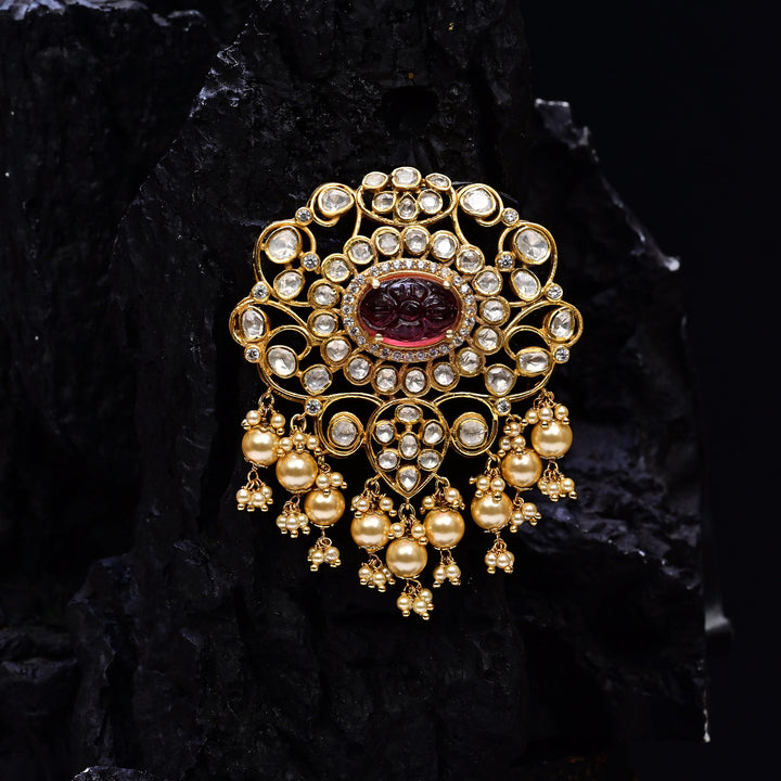 Moissanite Ruby Pendant