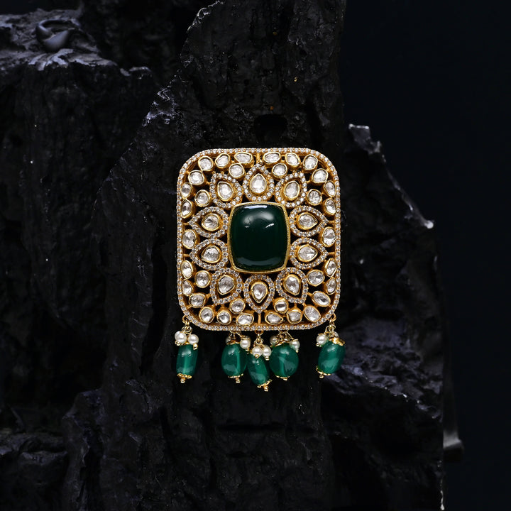 Moissanite Emerald Pendant