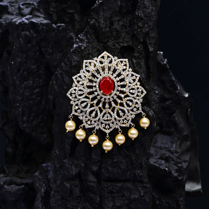 CZ Ruby Pendant