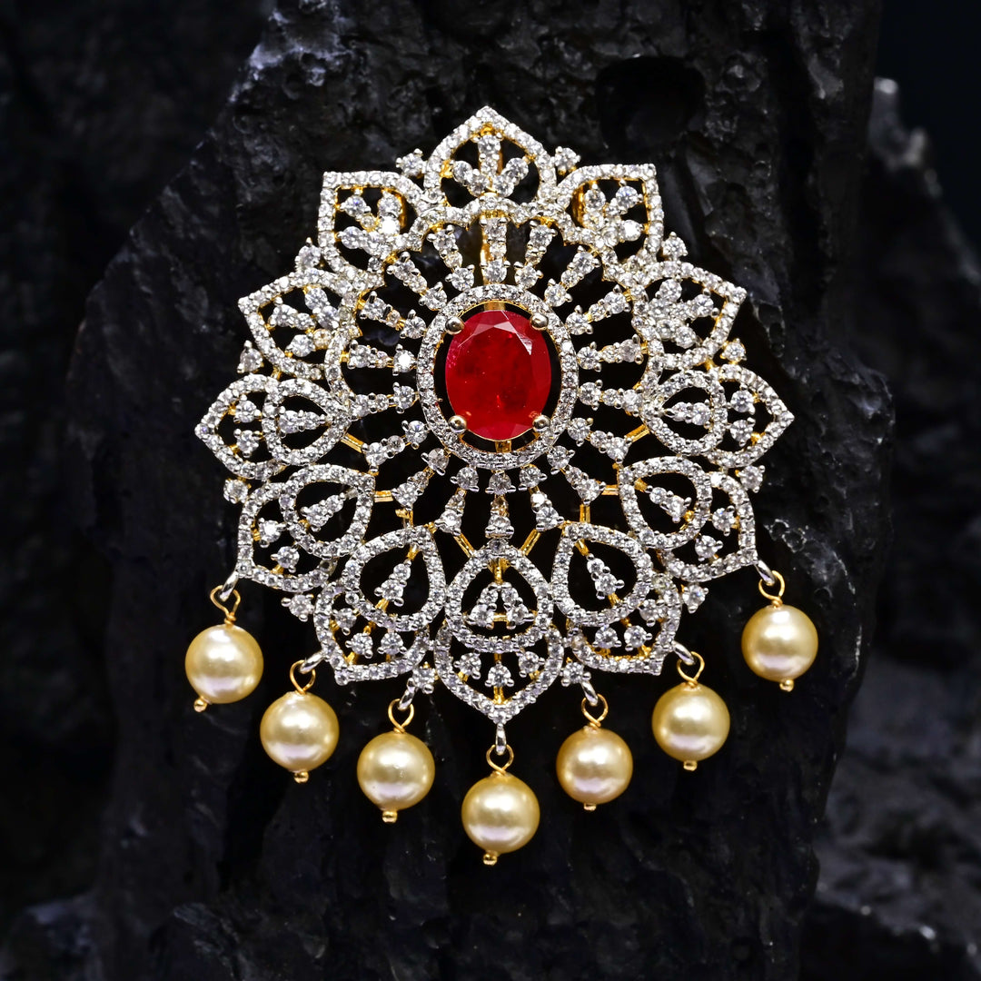 CZ Ruby Pendant