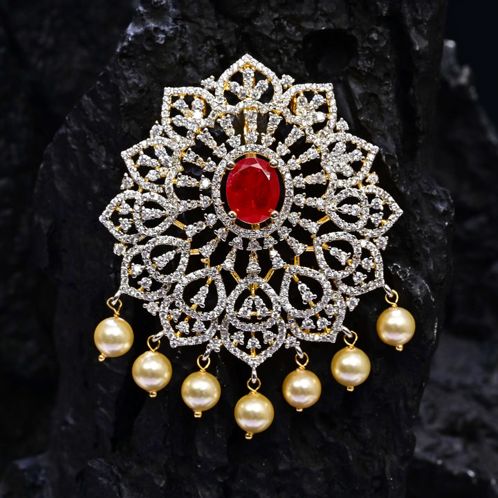 CZ Ruby Pendant