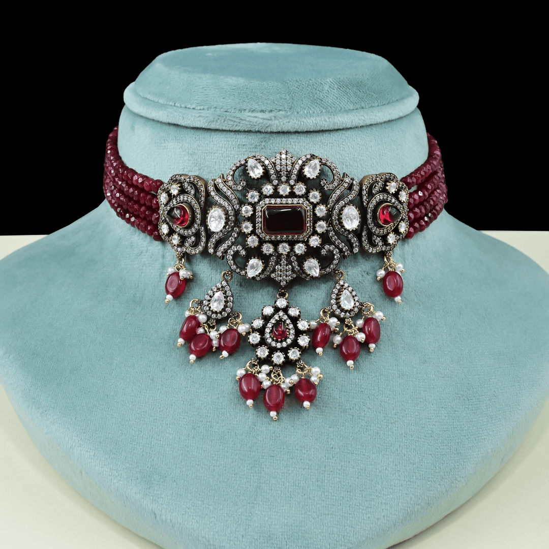 Victorian Beads Choker Set