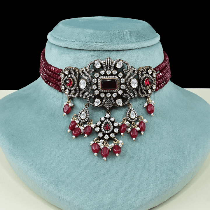 Victorian Beads Choker Set