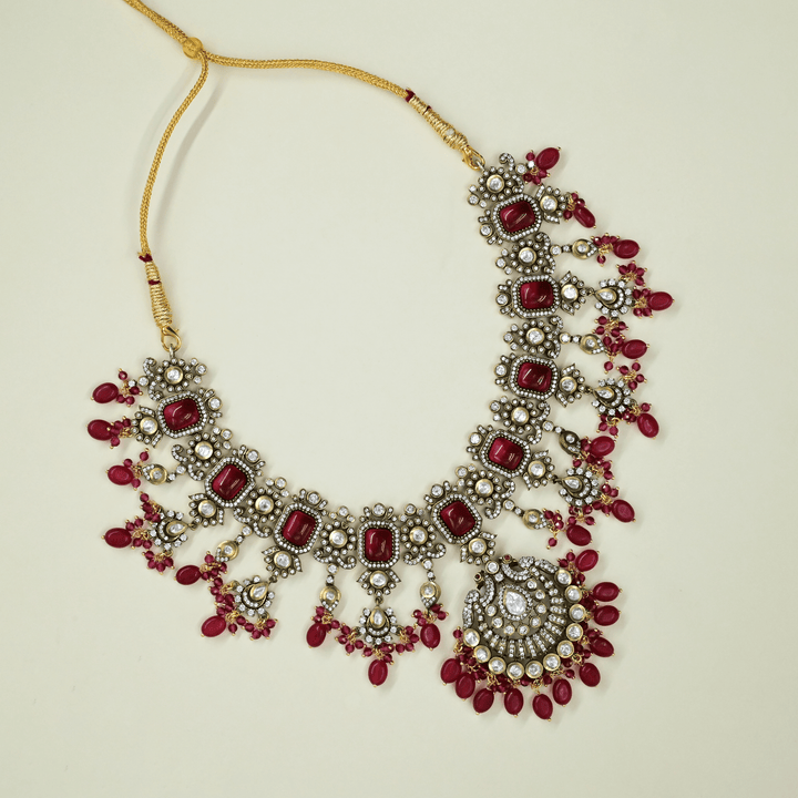 Victorian Nakshi Heavy Necklace Set