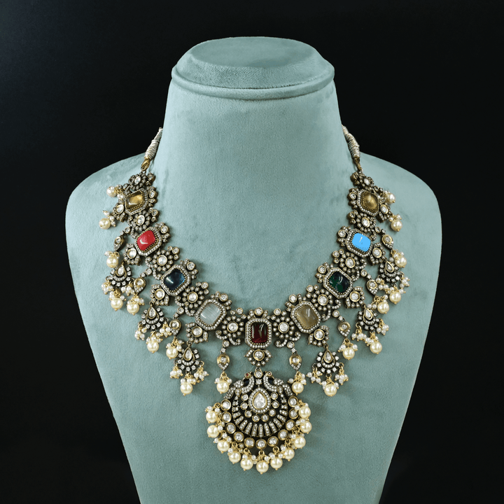 Victorian Nakshi Heavy Necklace Set